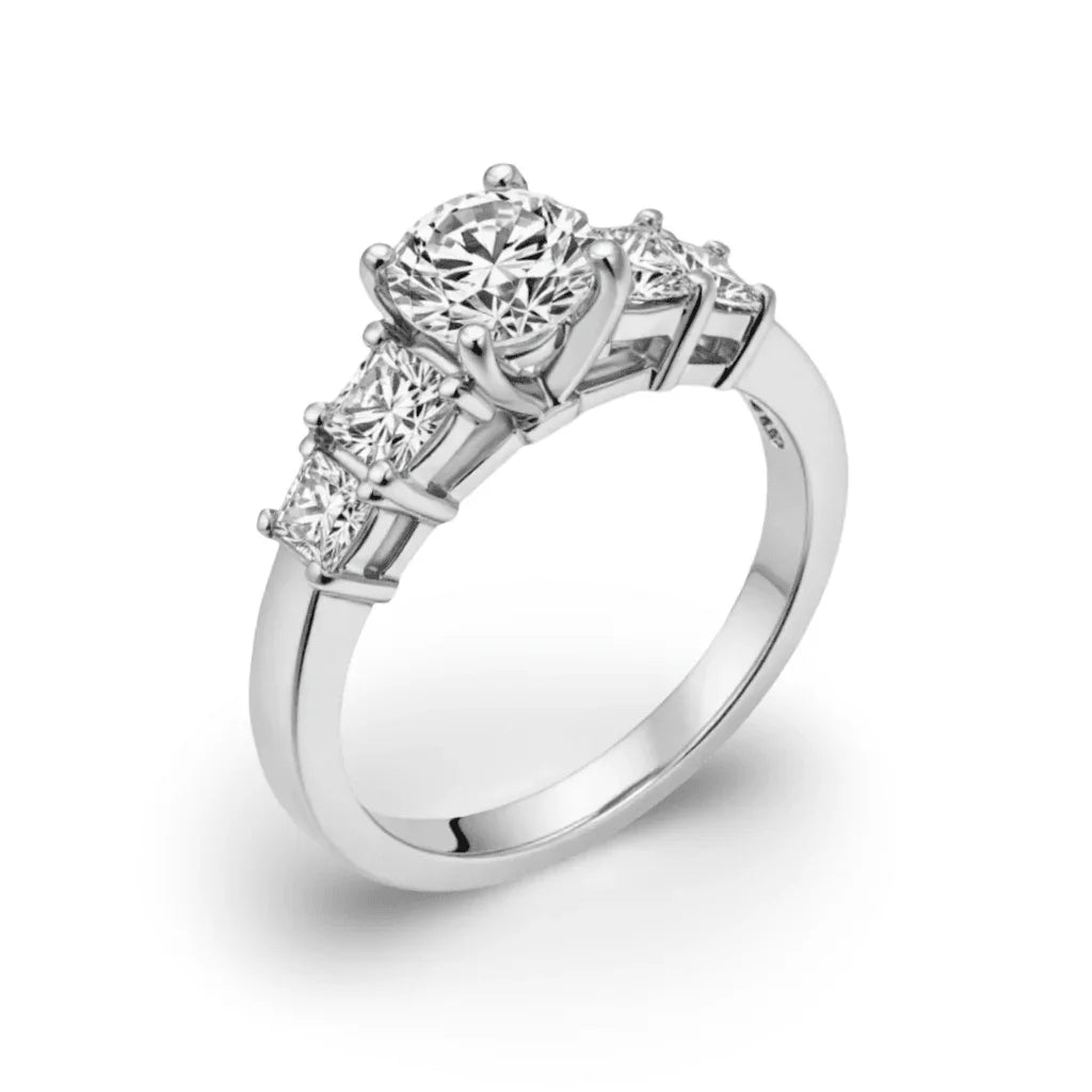 Roica Lab Grown Round Brilliant cut solitaire diamond ring - Jewelslane