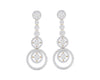 Romy Diamond Dangle drop earrings in Gold - Jewelslane