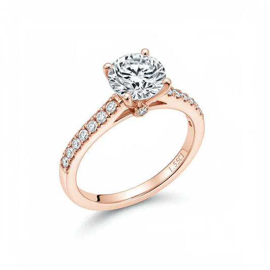 Ruma Classic Round Brilliant Lab Diamond Engagement ring - Jewelslane