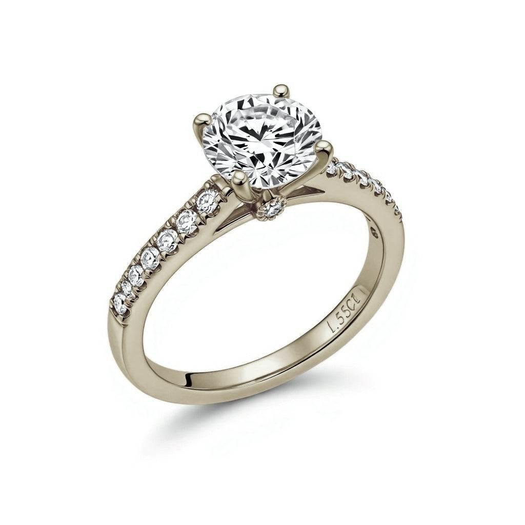 Ruma Classic Round Brilliant Lab Diamond Engagement ring - Jewelslane