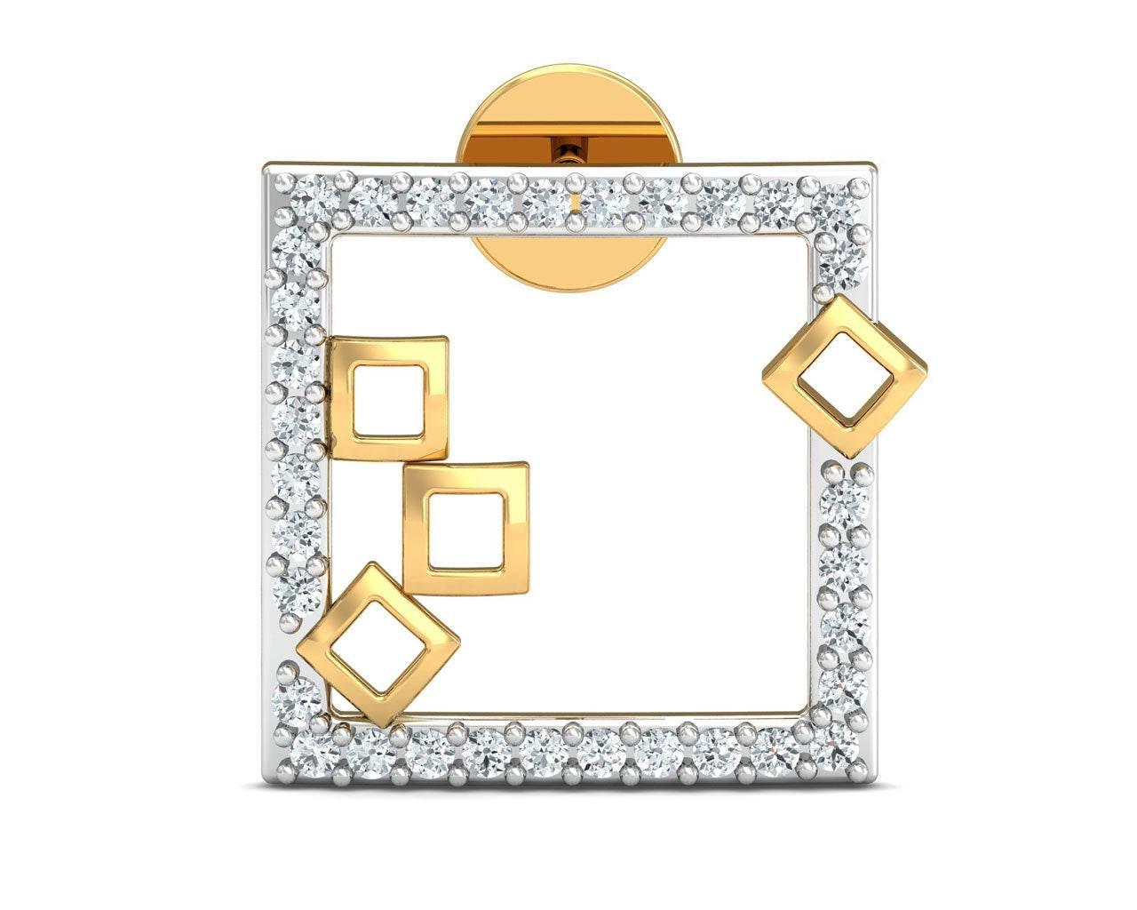 Sabina Diamond earrings in gold - Jewelslane