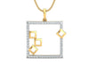 Sabina Diamond Pendant in Gold - Jewelslane