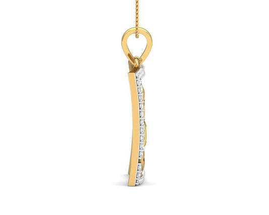 Sabina Diamond Pendant in Gold - Jewelslane
