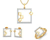 Sabina Gold & Diamond Pendant Set - Jewelslane