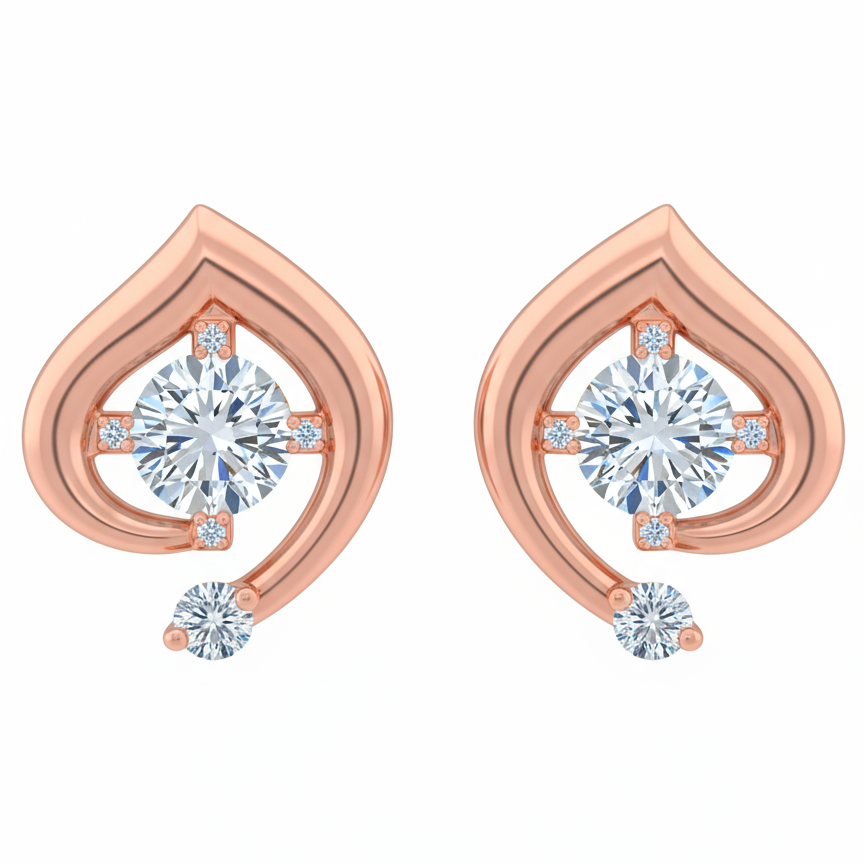 Sabine Lab Diamond Stud Earrings - Jewelslane