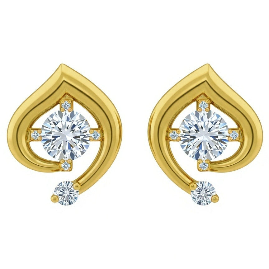 Sabine Lab Diamond Stud Earrings - Jewelslane