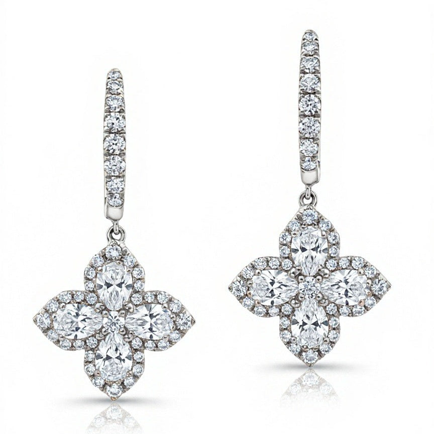 Sachi Lab Grown Diamond Dangle Earrings - Jewelslane
