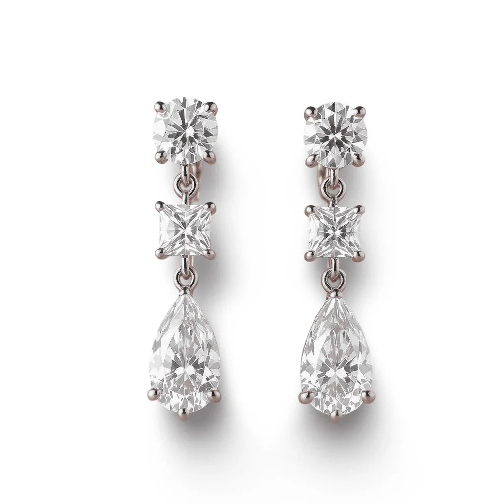 SAila Lab Diamond Solitaire earrings - Jewelslane