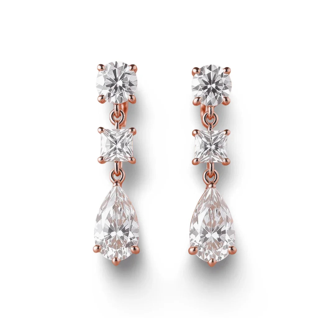 SAila Lab Diamond Solitaire earrings - Jewelslane