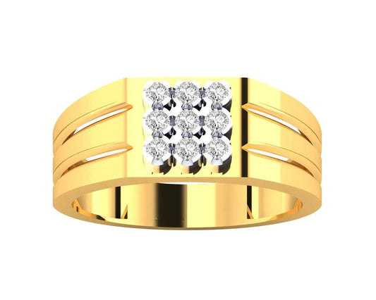 Sam Gents Diamond Ring in 14K Gold - Jewelslane