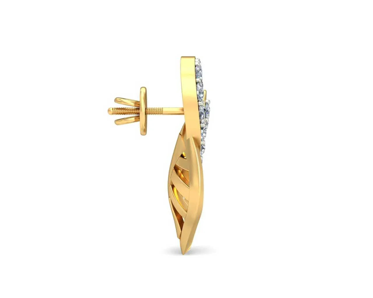 Sama Designer Diamond Earrings in gold - Jewelslane
