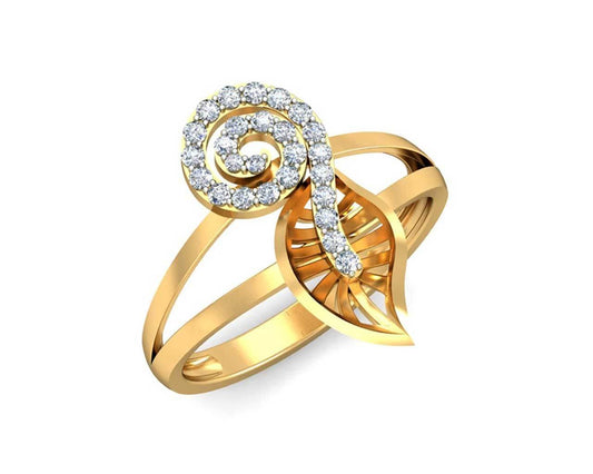 Sama Designer Diamond Ring in hallmarked gold - Jewelslane