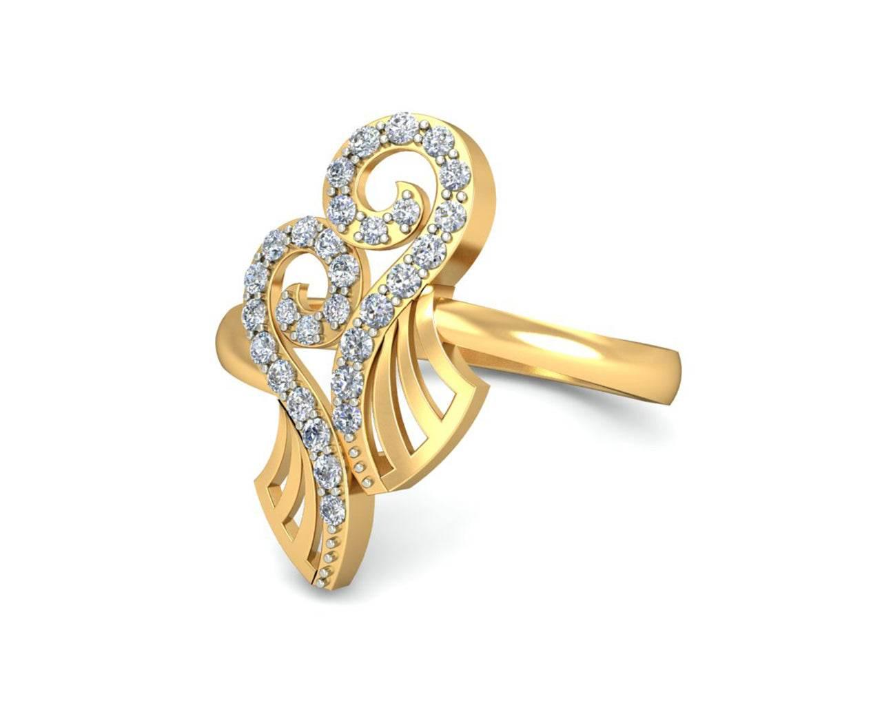 Sana Diamond Ring in 14k Gold - Jewelslane