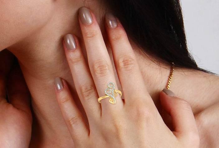 Sana Diamond Ring in 14k Gold - Jewelslane