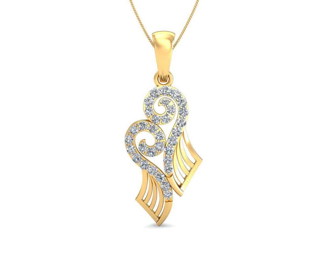 Sana Diamond Pendant in gold - Jewelslane