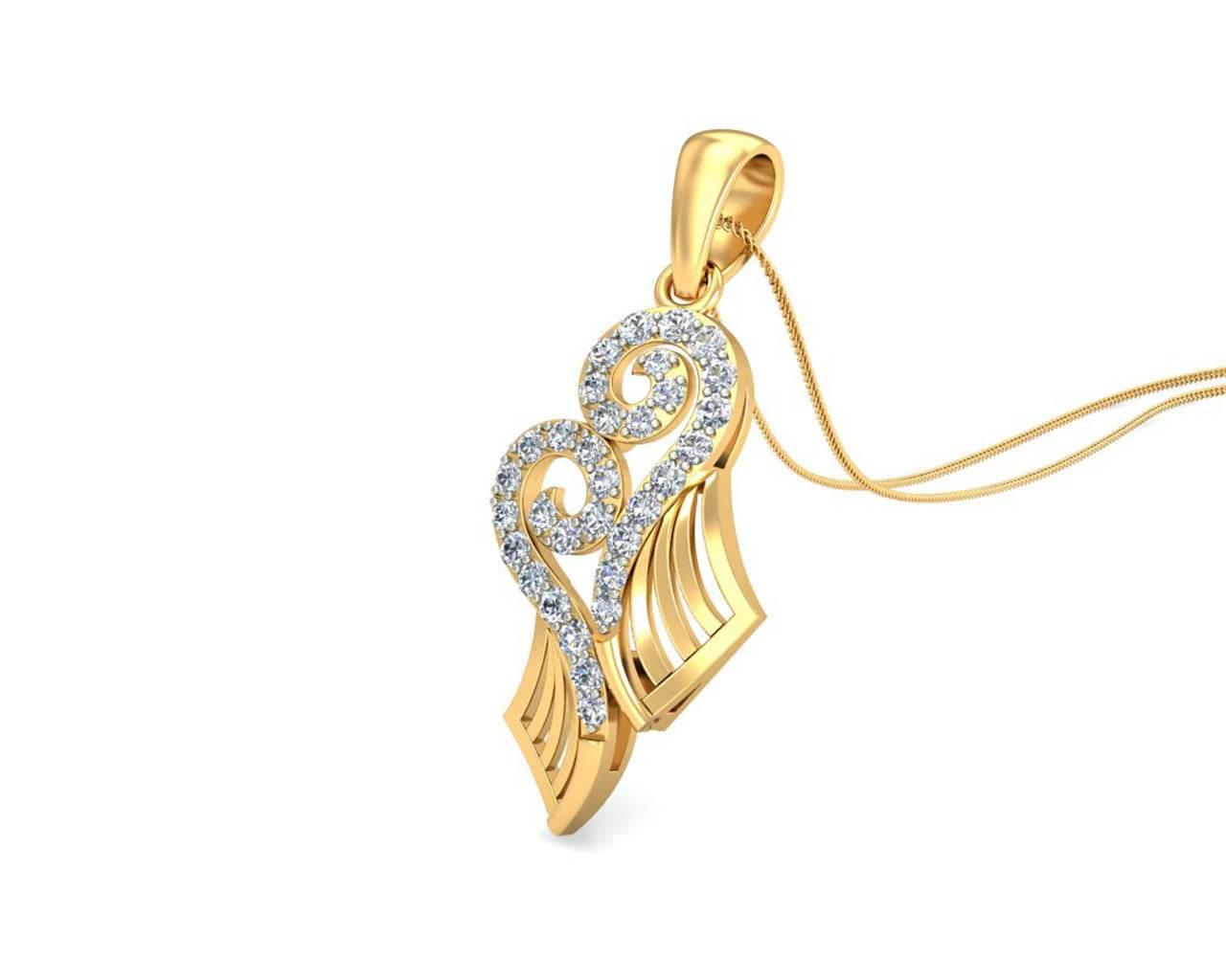 Sana Diamond Pendant in gold - Jewelslane