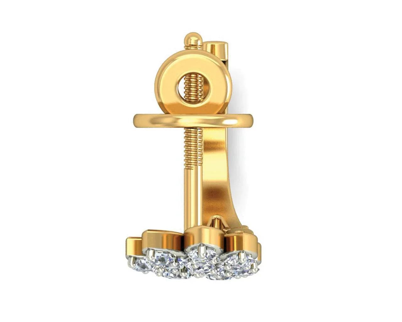 Sara Diamond Earrings in Gold - Jewelslane