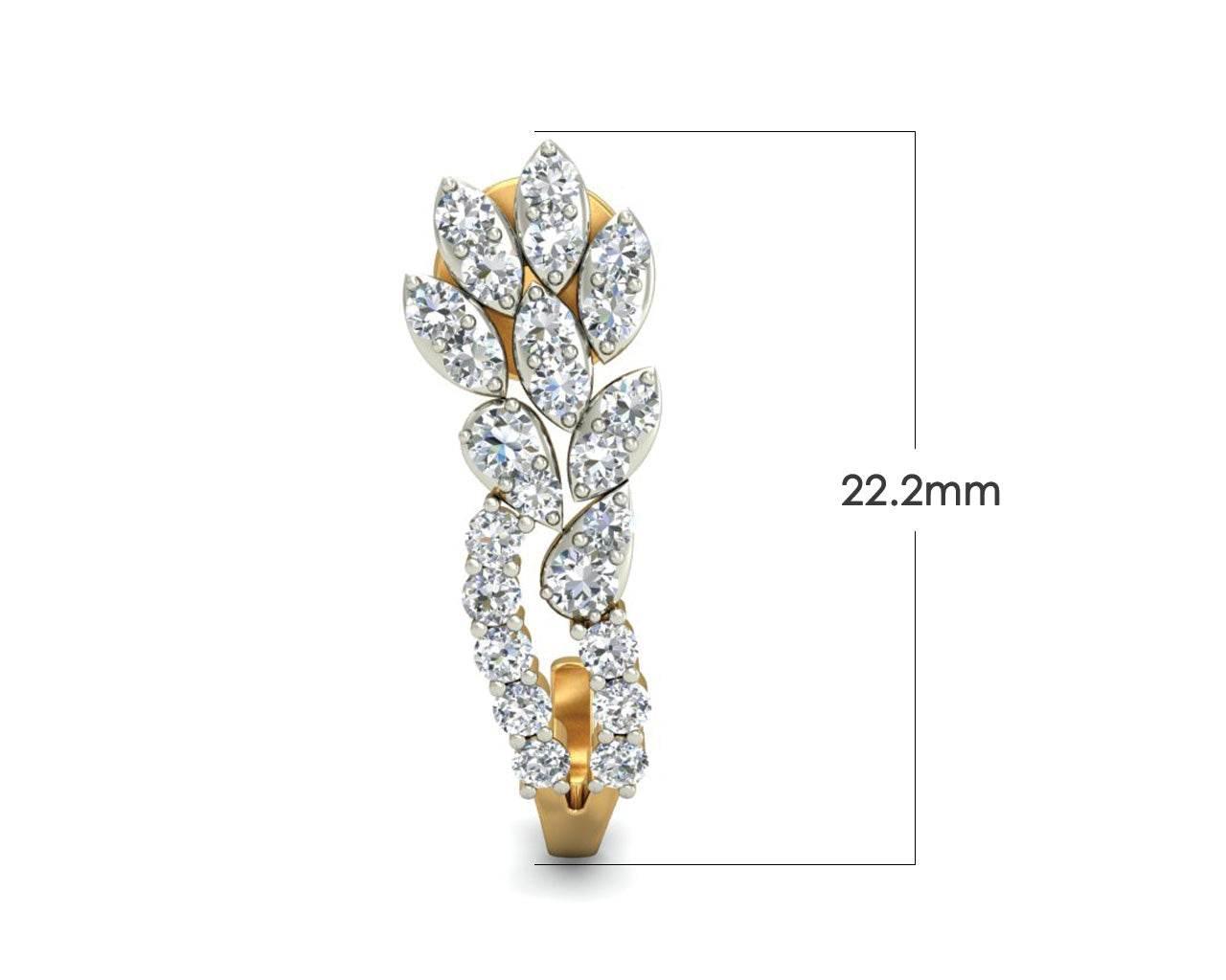 Sara Diamond Earrings in Gold - Jewelslane