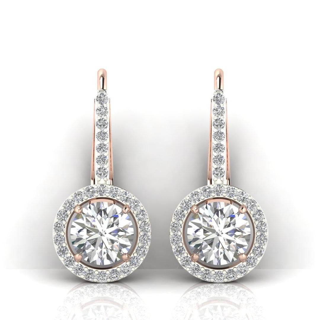 Sara Lab Grown Diamond Solitaire Earrings - Jewelslane