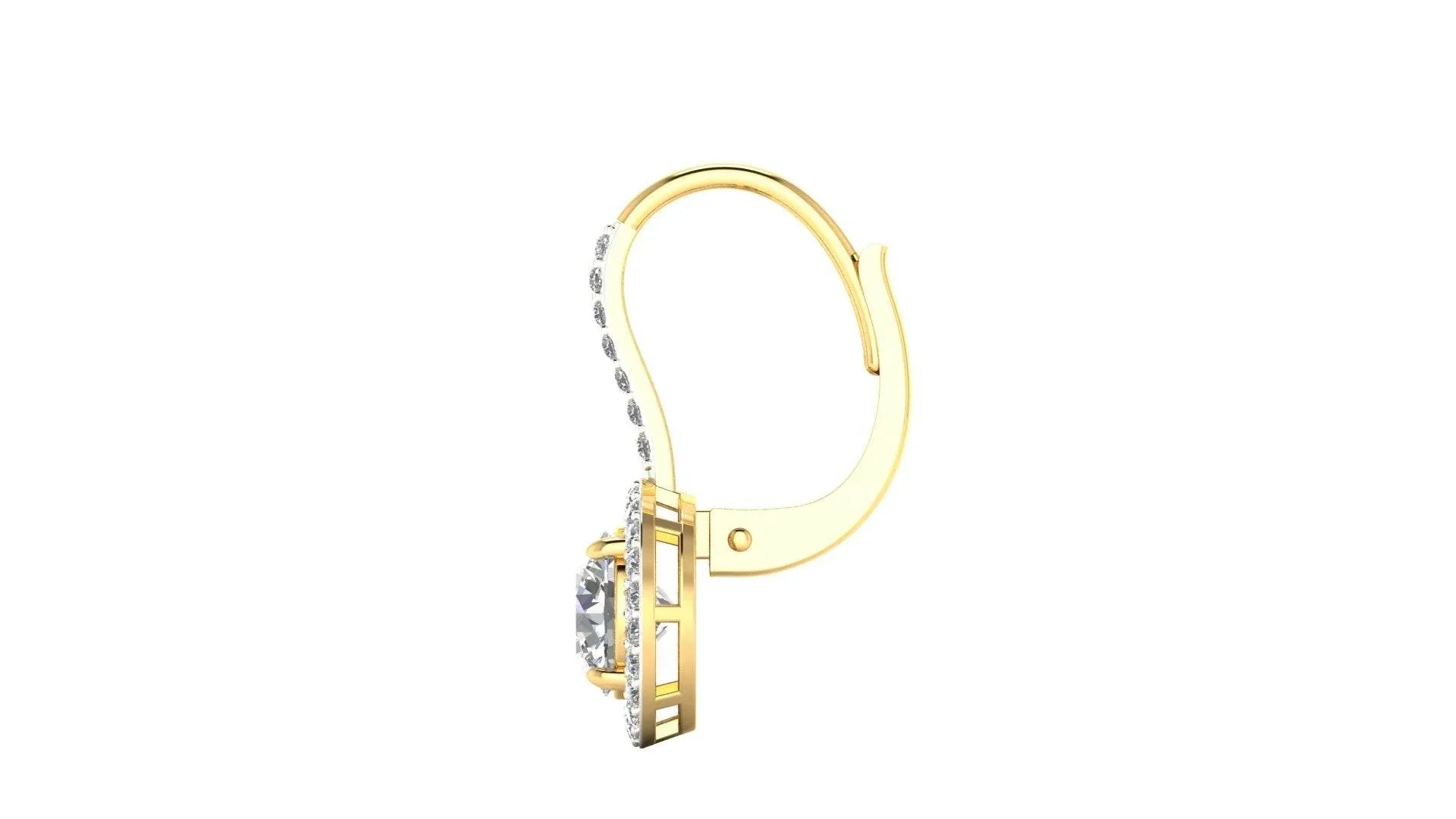 Sara Lab Grown Diamond Solitaire Earrings - Jewelslane