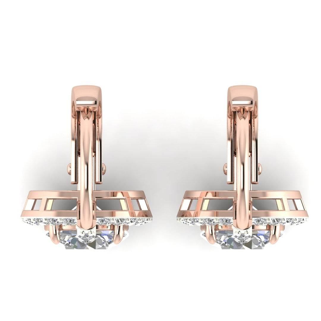 Sara Lab Grown Diamond Solitaire Earrings - Jewelslane