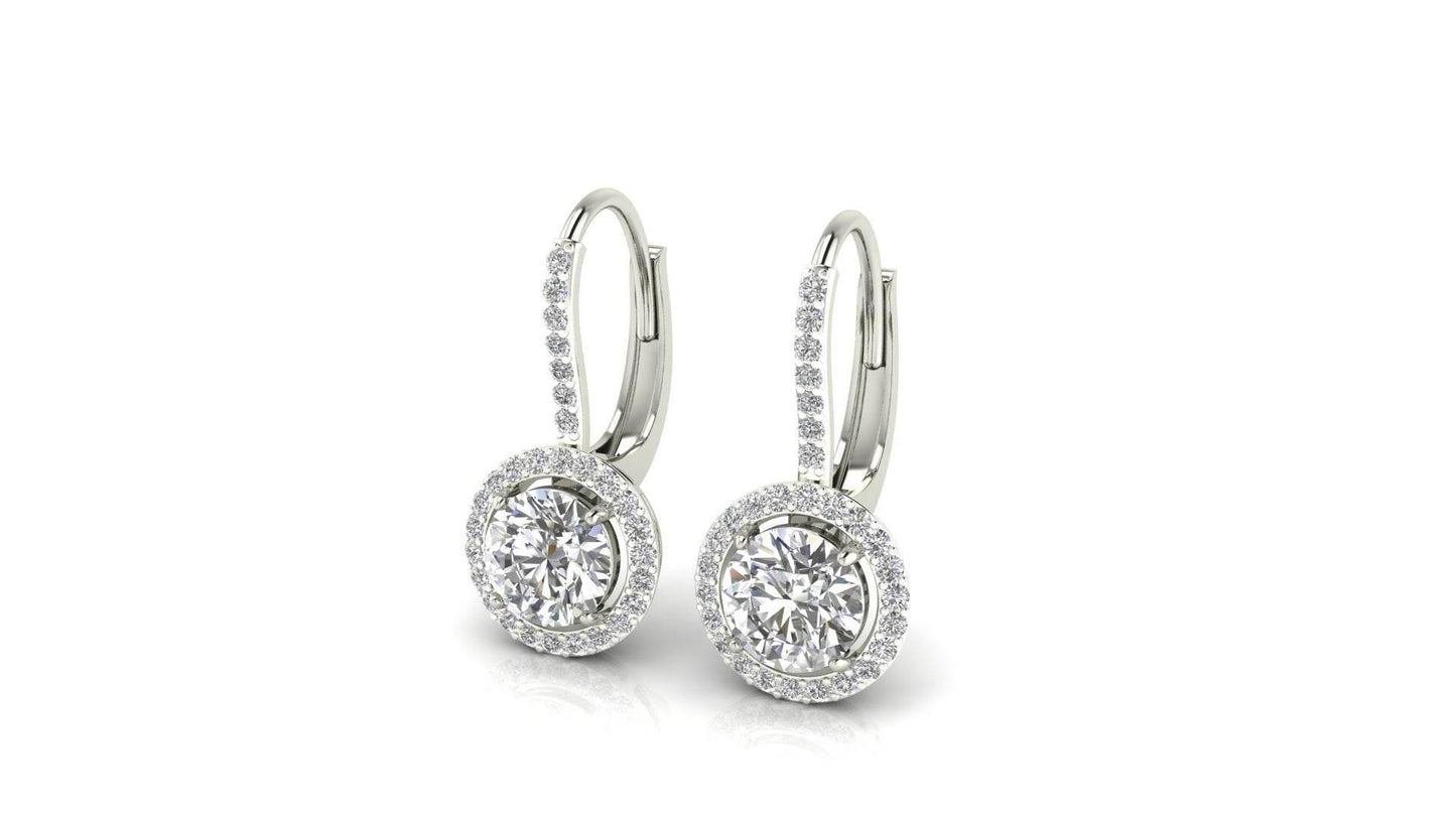 Sara Lab Grown Diamond Solitaire Earrings - Jewelslane