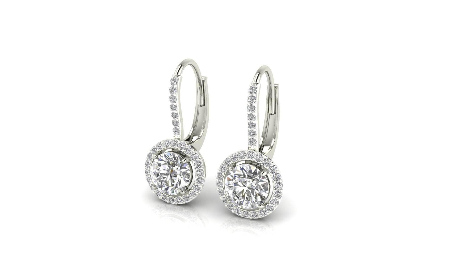 Sara Lab Grown Diamond Solitaire Earrings - Jewelslane