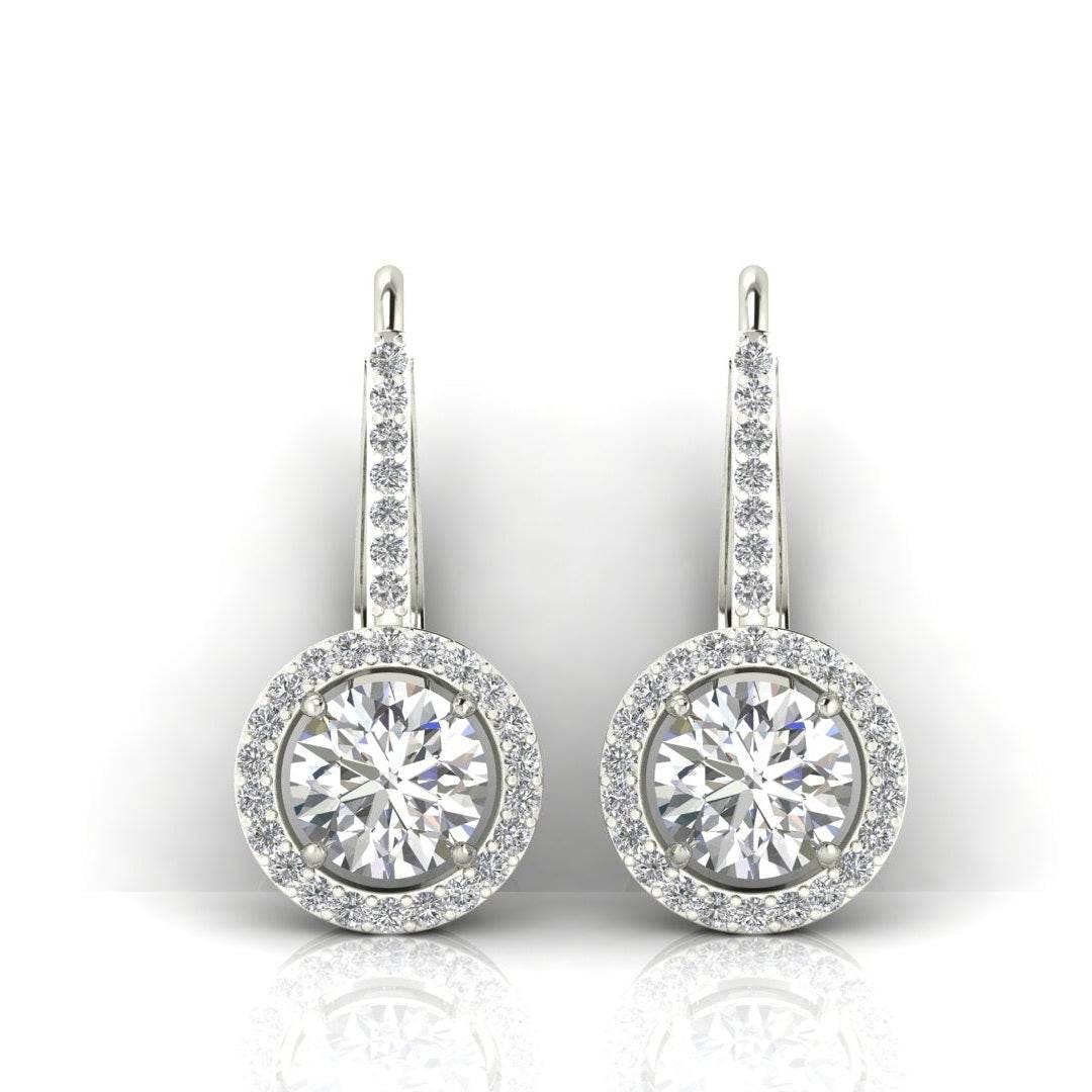 Sara Lab Grown Diamond Solitaire Earrings - Jewelslane