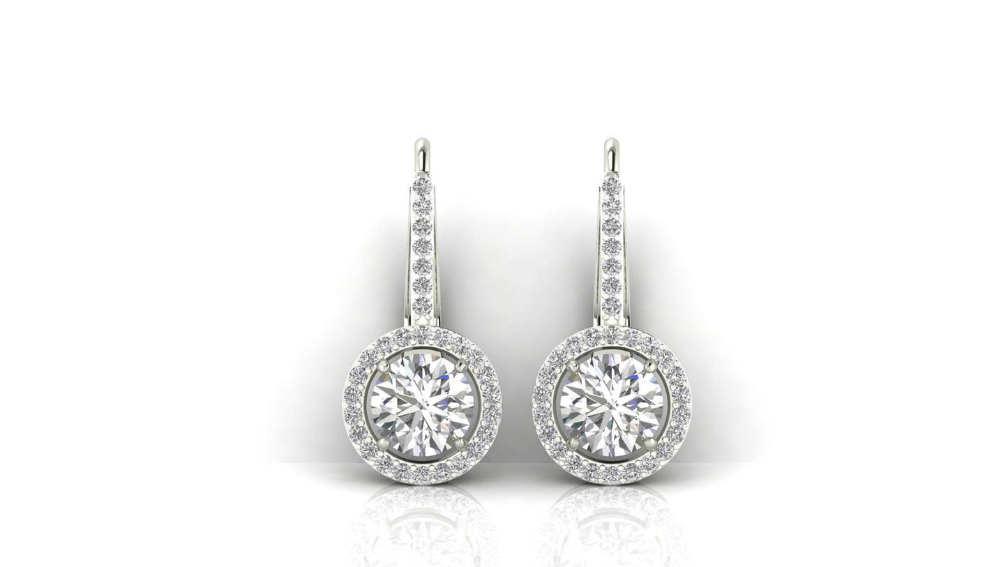 Sara Lab Grown Diamond Solitaire Earrings - Jewelslane