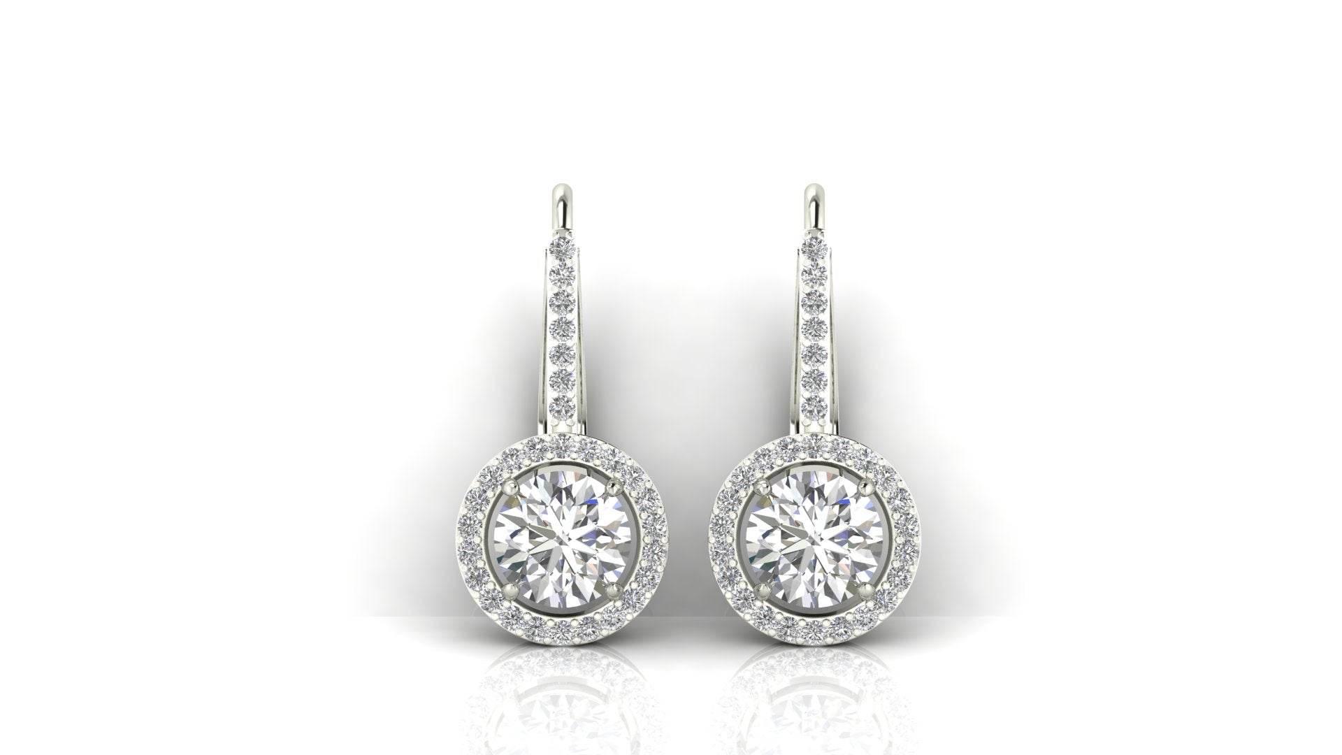 Sara Lab Grown Diamond Solitaire Earrings - Jewelslane
