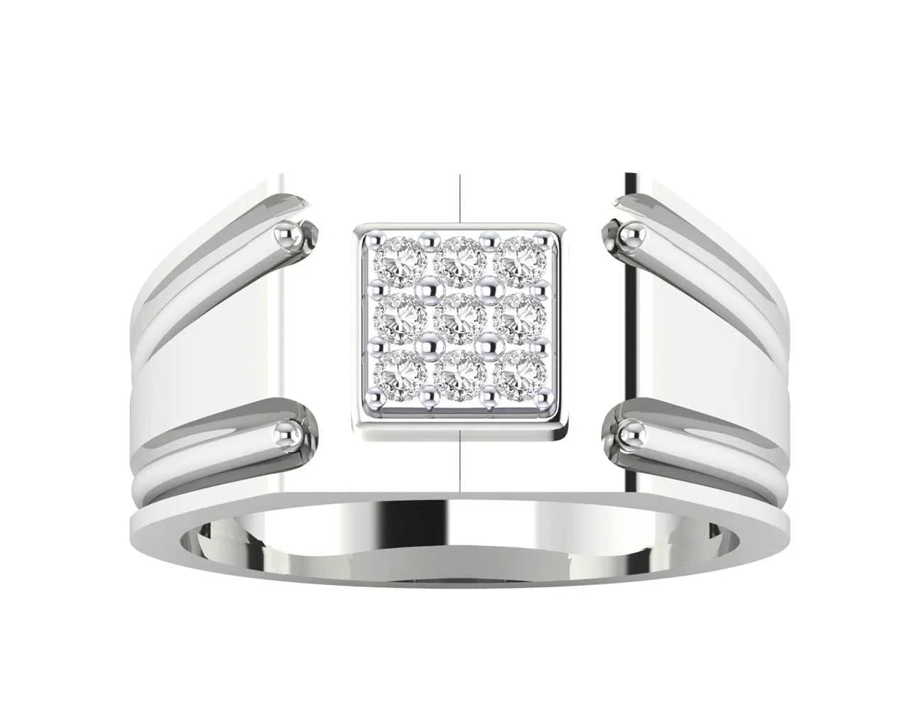 Saul 18k hallmarked diamond ring - Jewelslane