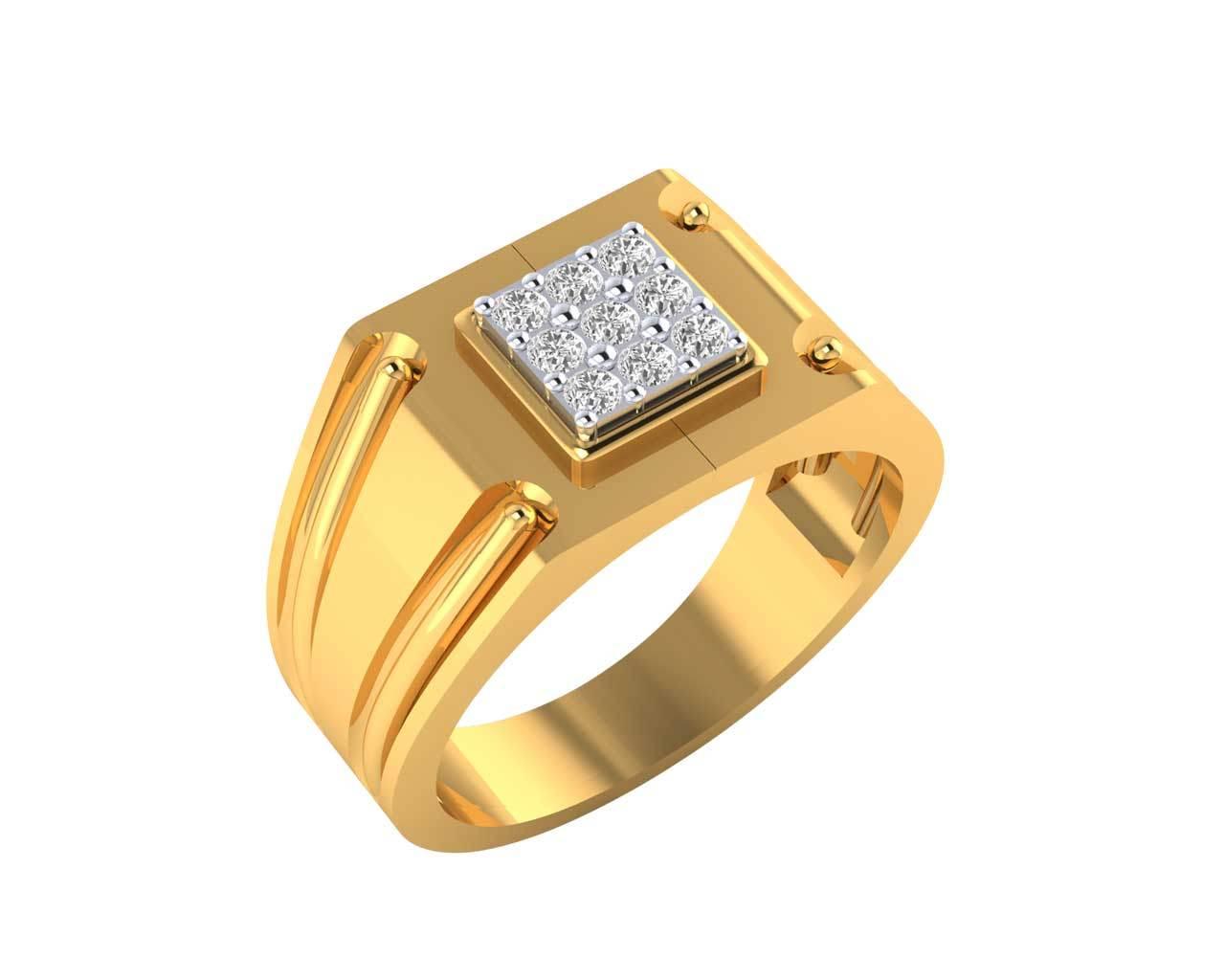 Saul 18k hallmarked diamond ring - Jewelslane