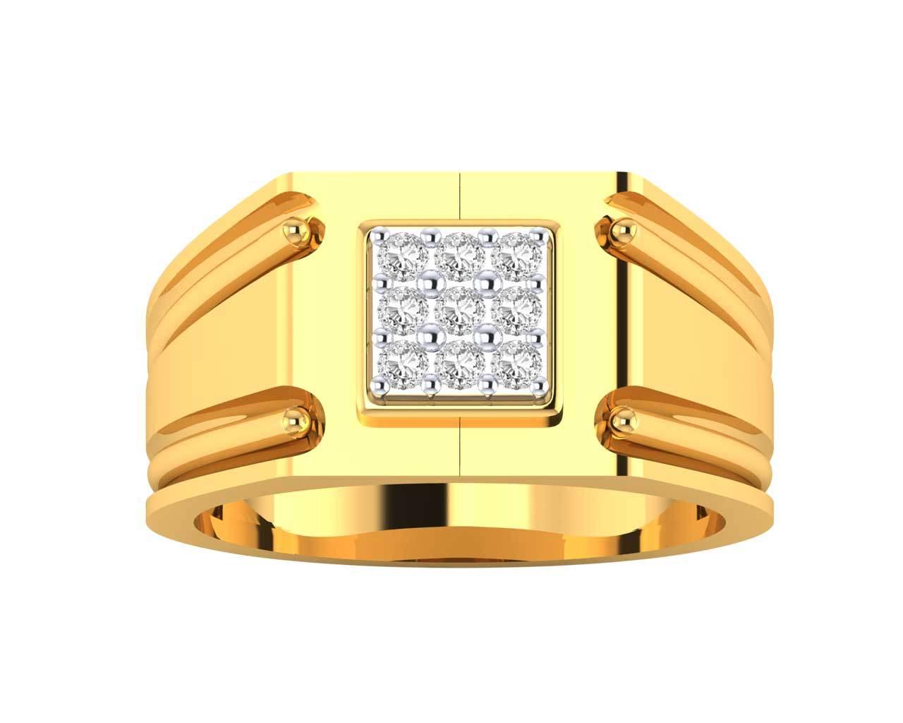 Saul 18k hallmarked diamond ring - Jewelslane