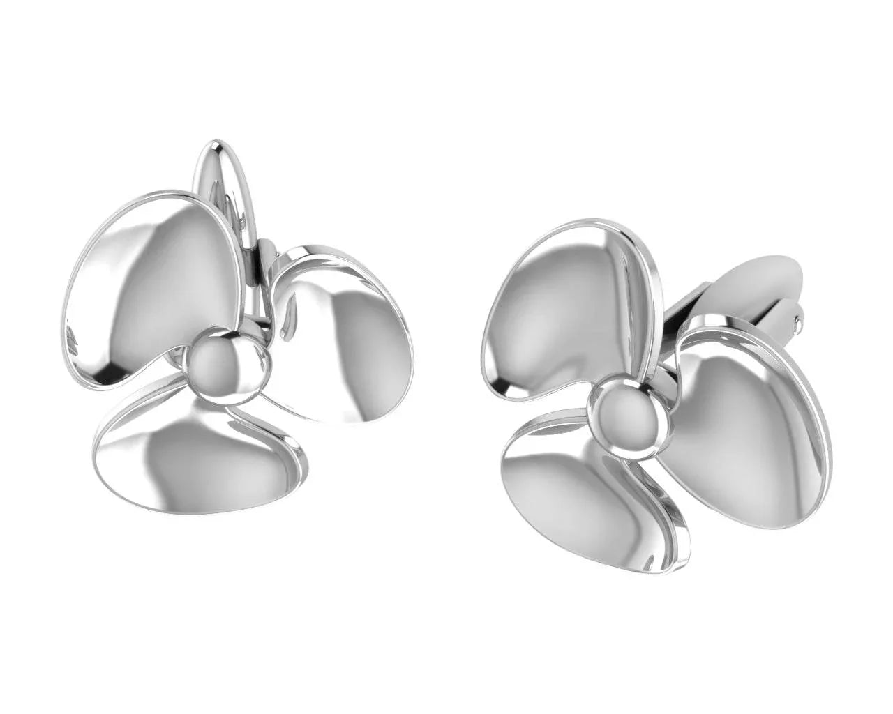 Seafarer’s Propellor Cufflinks In Sterling Silver - Jewelslane