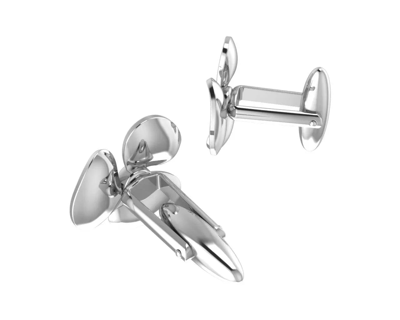 Seafarer’s Propellor Cufflinks In Sterling Silver - Jewelslane