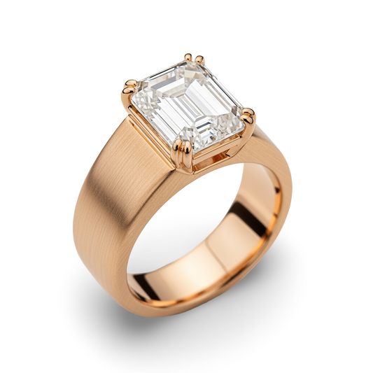 Sean Emerald Cut Men’s Diamond ring - Jewelslane