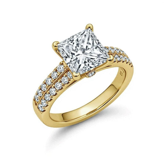 Sherry Princess Cut Lab Grown Diamond Engagement ring - Jewelslane