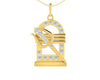Shiv Trishul & Lingam Pendant with Diamond - Jewelslane