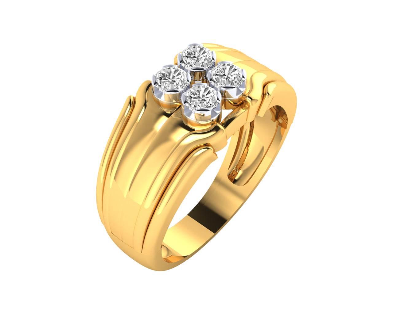 Sid Diamond Engagement ring for Men - Jewelslane