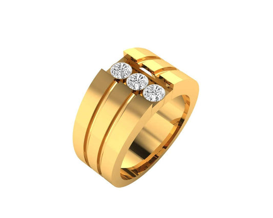Simba diamond ring in 18k Gold - Jewelslane