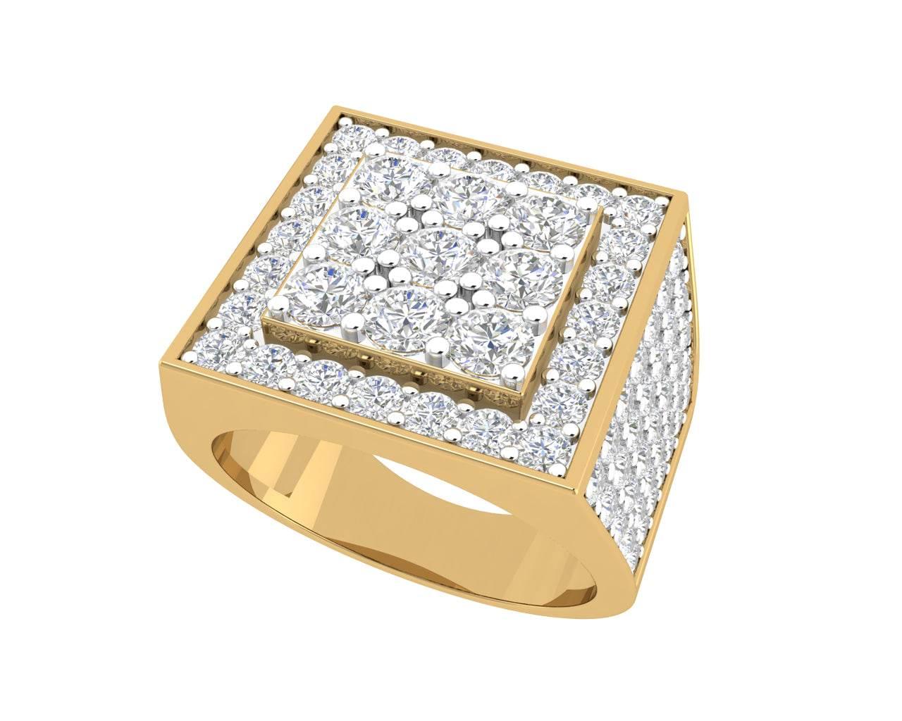 Sion Gents Diamond ring in Gold - Jewelslane