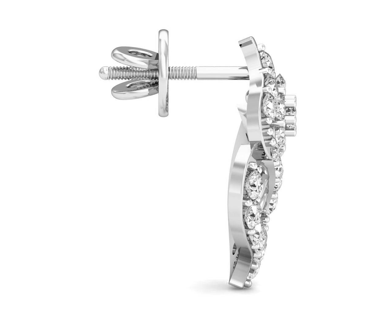 Sophia Diamond Gold Earrings - Jewelslane