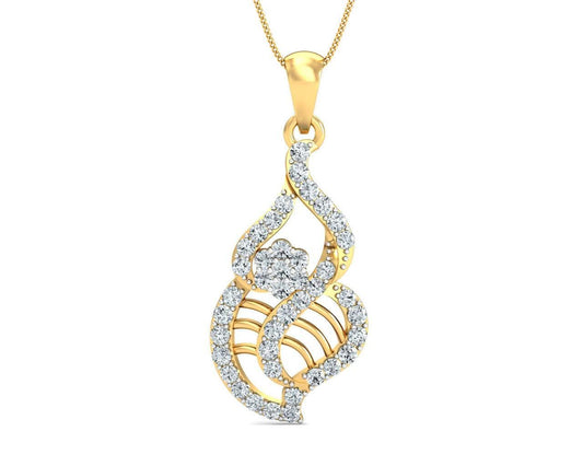Sophia Diamond Gold Pendant - Jewelslane