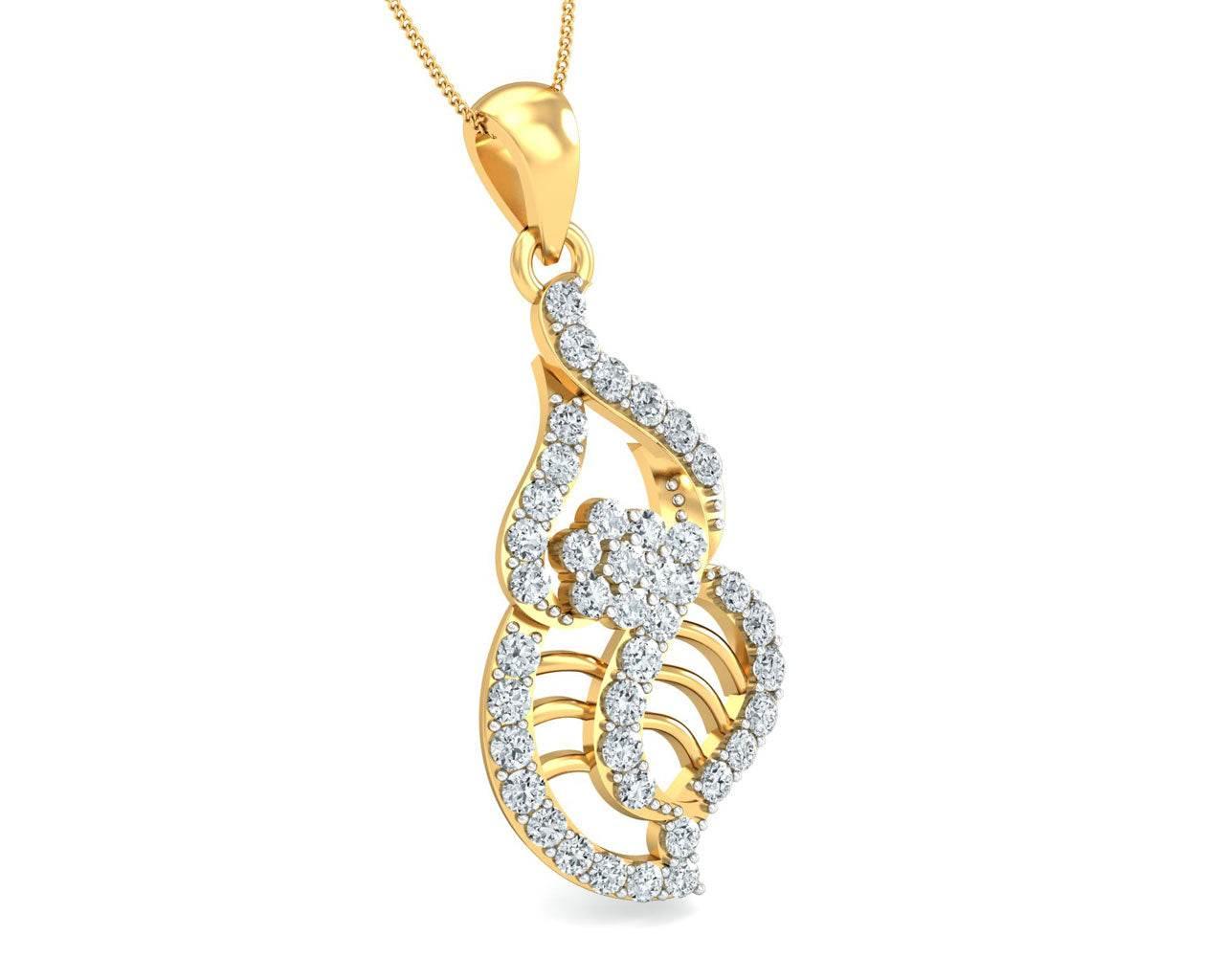 Sophia Diamond Gold Pendant - Jewelslane