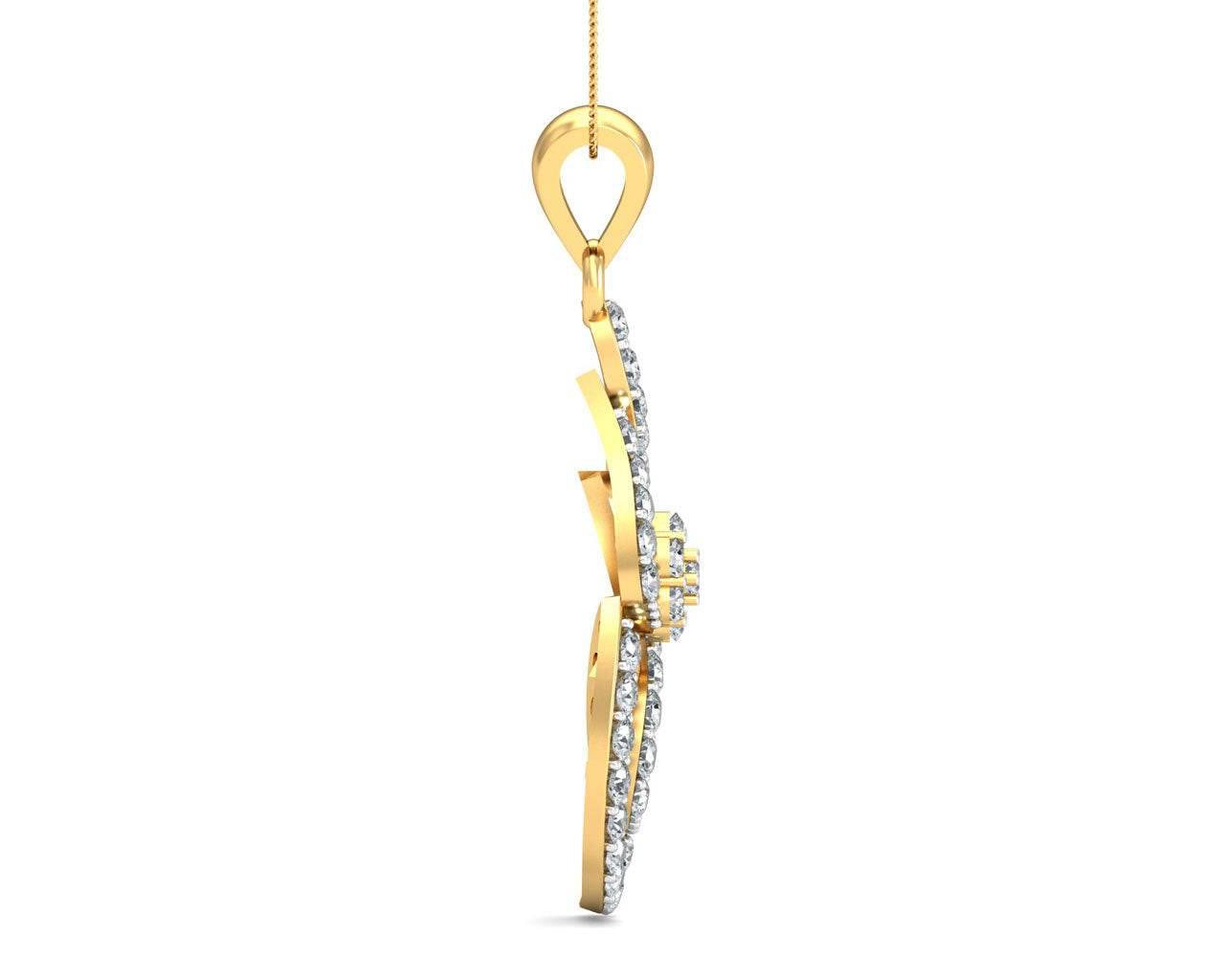 Sophia Diamond Gold Pendant - Jewelslane