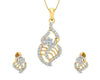 Sophia Diamond Gold Pendant Set - Jewelslane