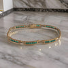 Emerald & Diamond Tennis Bracelet - Jewelslane