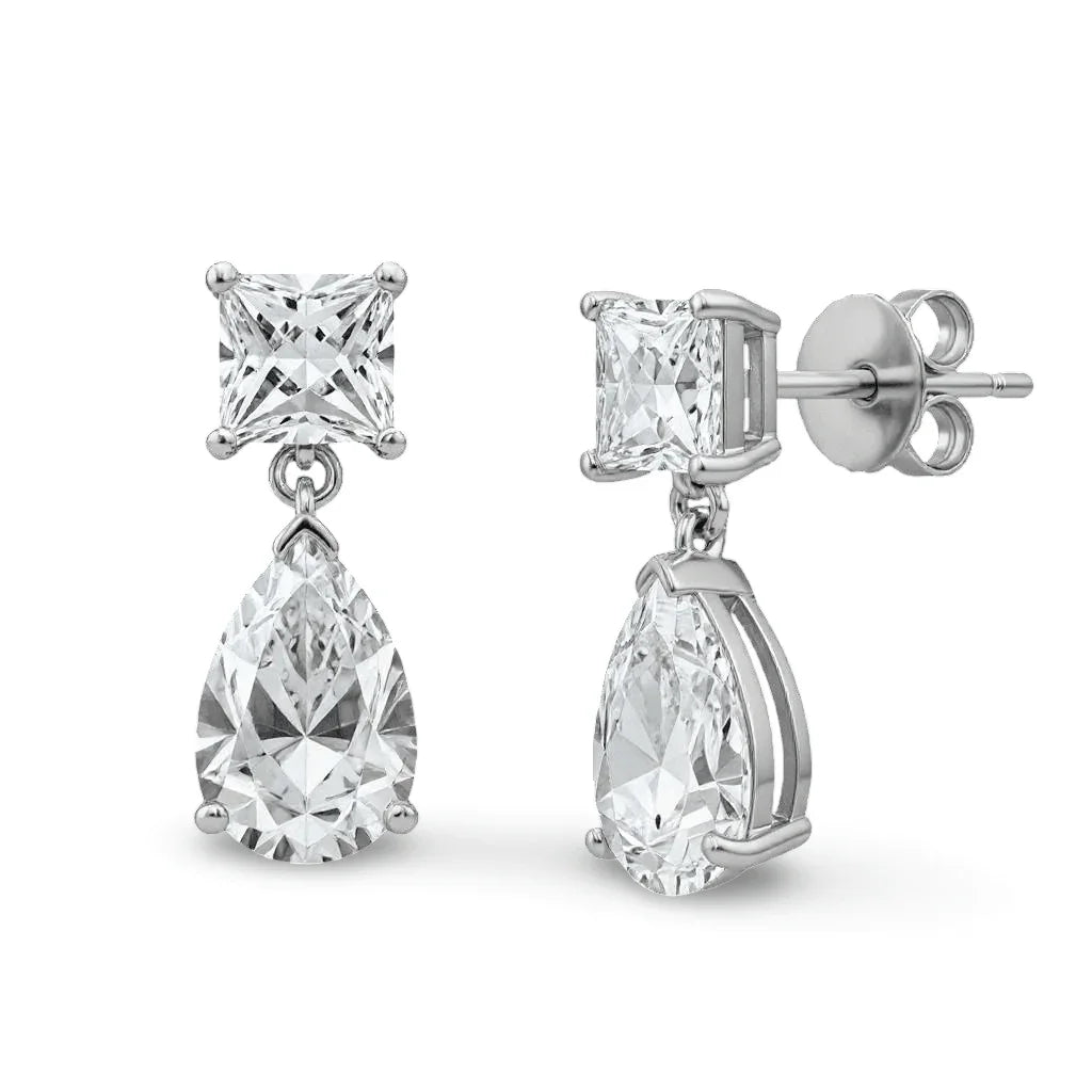Stacy Lab Grown Solitaire Diamond Earrings - Jewelslane
