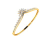 Suma Diamond Bangle in Gold - Jewelslane