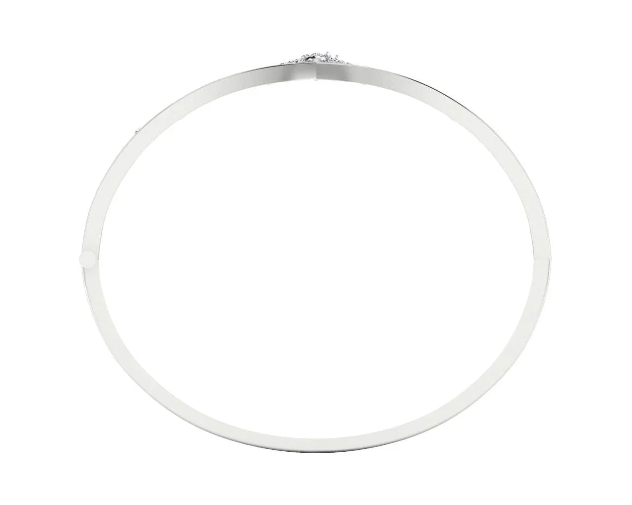 Suma Diamond Bangle in Gold - Jewelslane